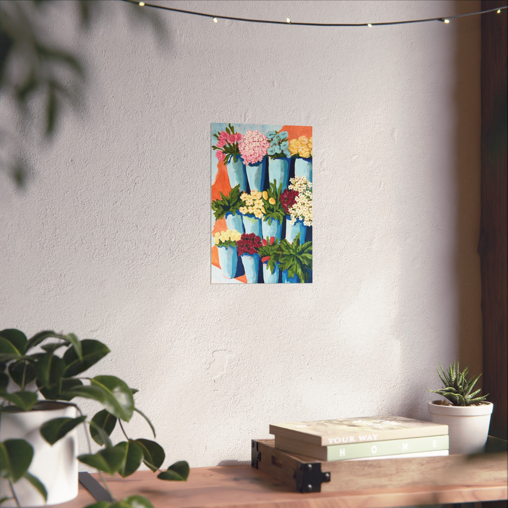 The Flower Stand  Fine Art Poster