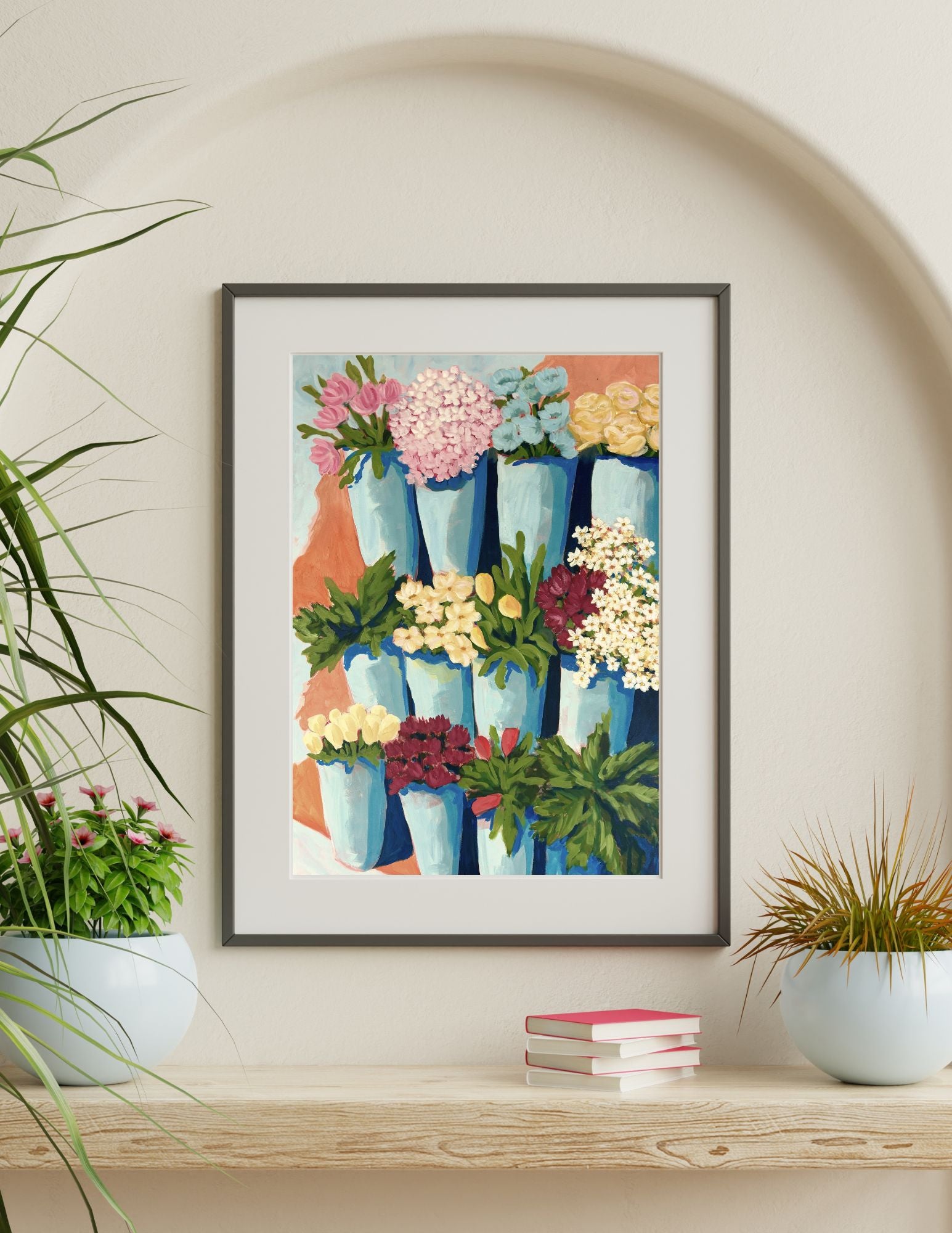 The Flower Stand  Fine Art Poster