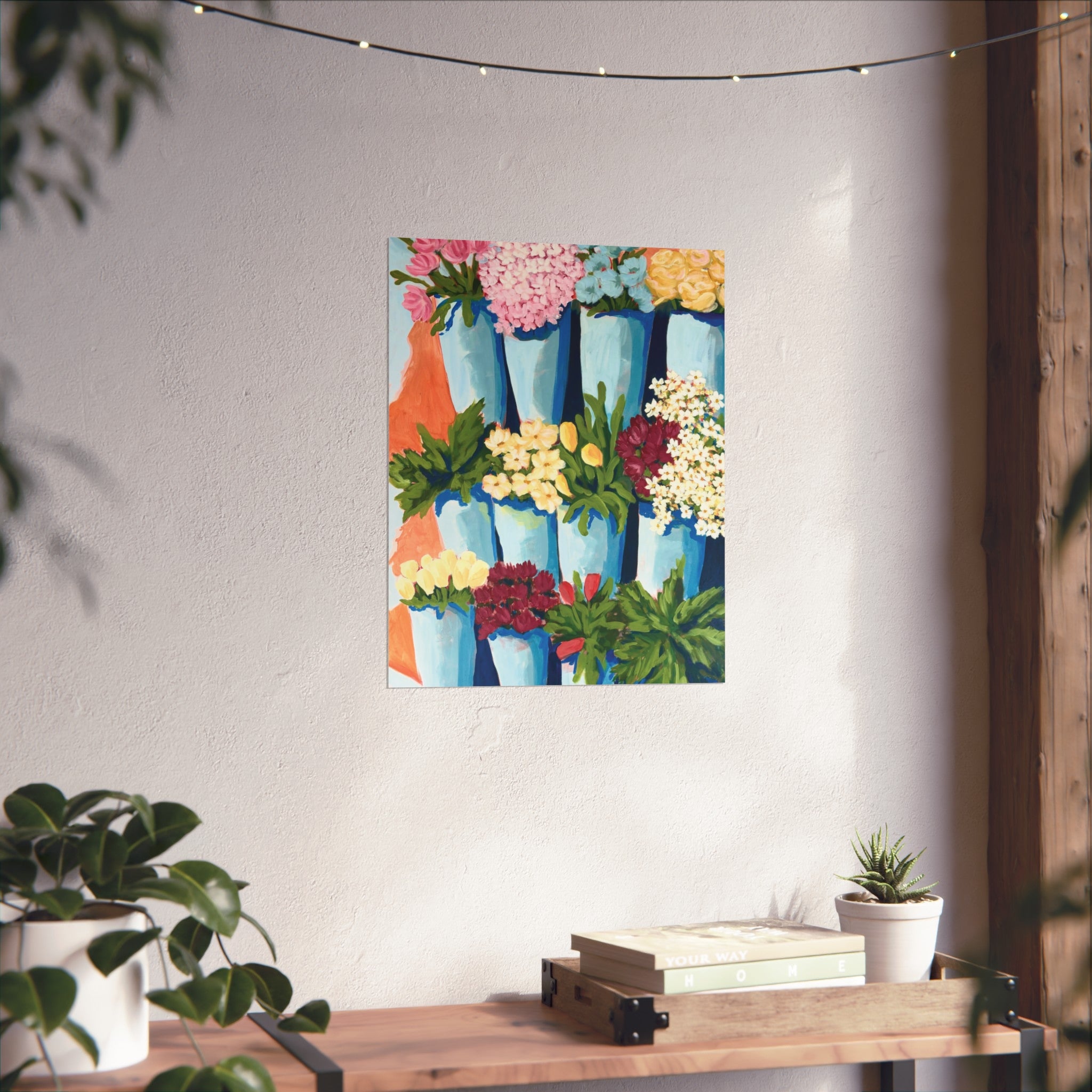 The Flower Stand  Fine Art Poster