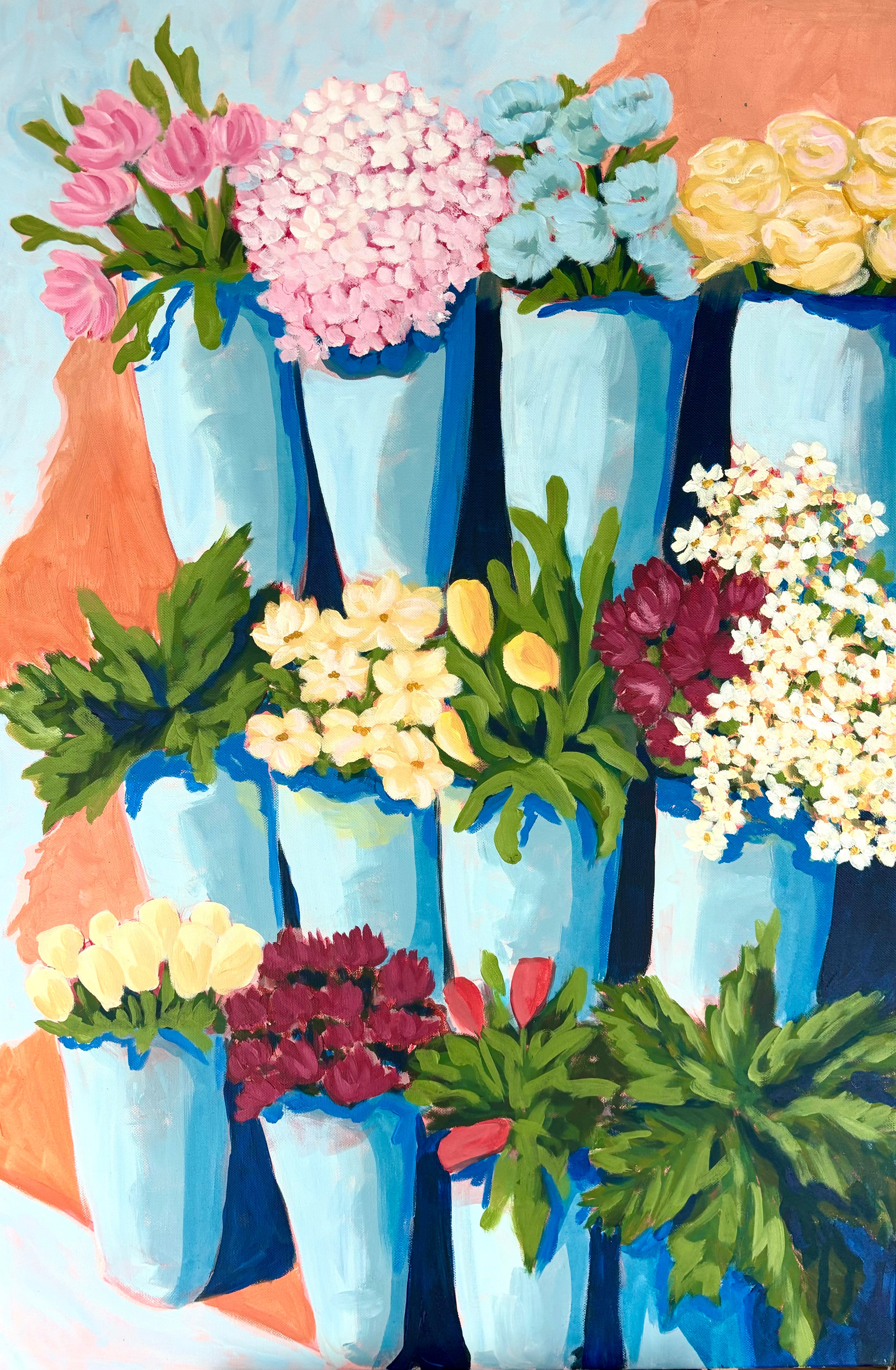 The Flower Stand | Original Painting